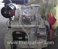 White 4 Cylinder Diesel Engine 4 Stroke With Sea Water Pump / Heat Exchanger