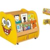 Design Cute Perschool Furniture Kids Children Wooden Storage Cabinet