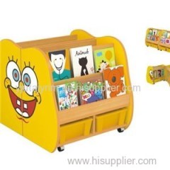 Design Cute Perschool Furniture Kids Children Wooden Storage Cabinet