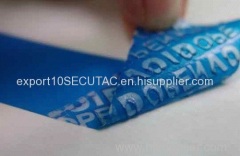 Tamper evident VOID material for label| tape|bag| sealing|anticounterfeit