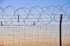 Welded Stainless Steel Barbed Wire Security Fence For Frontier / Gardens Apartments