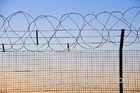 Welded Stainless Steel Barbed Wire Security Fence For Frontier / Gardens Apartments