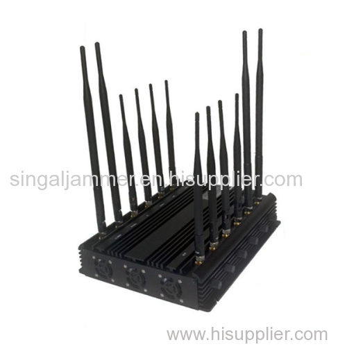 Signal Jammer GPS WiFi VHF UHF Interphone Signal Jammer 3G 4G GSM CDMA Cell Phone Signal Jammer /Blocker Full Frequency