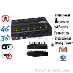 Signal Jammer GPS WiFi VHF UHF Interphone Signal Jammer 3G 4G GSM CDMA Cell Phone Signal Jammer /Blocker Full Frequency