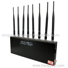Signal Jammer Cellphone Signal Jammer 3G/4G/WiFi/GPS/VHF/UHF Radio All in One Jammer Desktop GSM CDMA Phone Signal Adjus