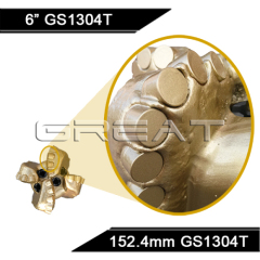 4 blades PDC Drill Bit for gas well and oil well Drilling