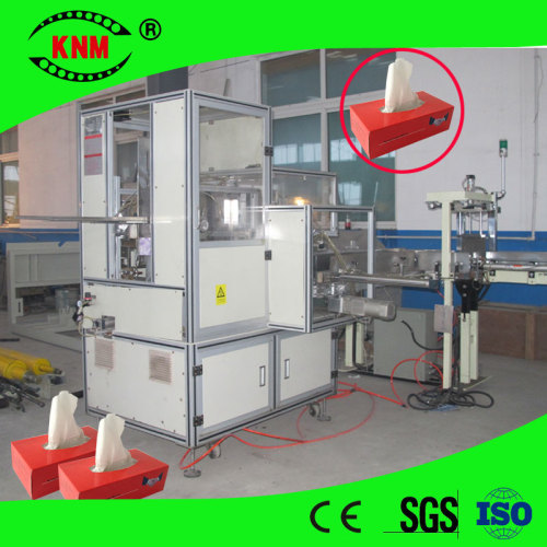 High speed full automatic tissue paper carton box packing machine facial tissue box sealing machine