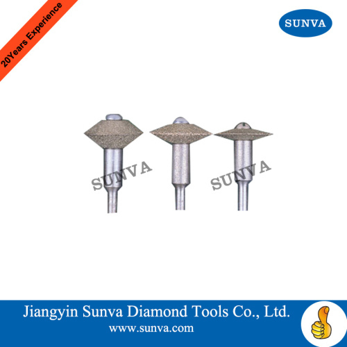 SUNVA-DMV Diamond Mounted V Tools Grinding Wheels 3pcs/set /Diamond Plated Wheel/Diamond Tools