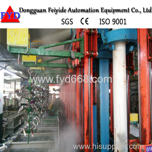 Feiyide Automatic Rack Electroplating Production Line for Zinc Silver Plating With Best Quality