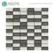 Ice Porcelain Herringbone Mosaic Wall Tile