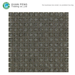 Ice Porcelain Herringbone Mosaic Wall Tile