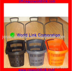 2016 OEM New Design Plastic Shopping Basket