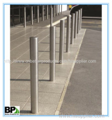 Galvanized and Powder Coated Yellow Steel bollards for Safety