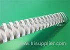 Eco - Friendly 45mm Binding Plastic Comb / White Binding Combs For A4 Size Books