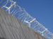 Plastic Coated Concertina Razor Wire Low Carbon Steel Material For Expressway / Airport