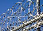 Airport / Prison Concertina Razor Wire High Tensile Anti Climb Sun Resistant