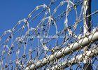 Airport / Prison Concertina Razor Wire High Tensile Anti Climb Sun Resistant