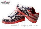 American Flag TPR Low Cut LED Casual Shoes Comfortable Night Glow Sneakers