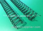 Black 3/8 " Double O Wire Binding For Bound Pages 360 Degree Rotation