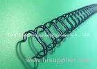 Blue Double Loop Wire Book Binding Combs With Nylon - Coated Steel Wire