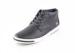 Male Black Leather Casual Shoes Sneakers Footwear Mid Top Comfortable Custom Made Lining