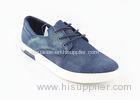 Lace Up Canvas Deck Shoes Navy Blue Walking Sneakers Footwear Denim Upper