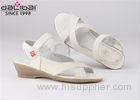 4.5CM Heel Height White Wedge Shoes Professional Women'S Summer Footwear