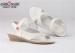 4.5CM Heel Height White Wedge Shoes Professional Women'S Summer Footwear