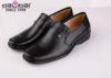 Square Toe Working Mens Black Slip On Dress Shoes Pig Skin Lining Material