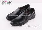 Slip on microfiber upper restaurants leather dress shoes with 3cm heel for men workers