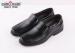 Slip on microfiber upper restaurants leather dress shoes with 3cm heel for men workers
