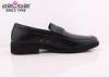 Custom Made black cow leather slip on mens leather dress shoes with air holes