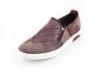 Brown Denim Low Cup Slip On Canvas Deck Shoes Breathable BSCI Certification