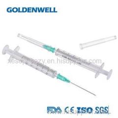 Plastic Disposable Two Parts Syringe With Needle