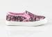 Colorful Pink Sequins Female Girls Canvas Slip On Shoes Fashion OEM / ODM