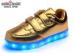 Gold Baby Light Shoes Active Kids Flashing Trainers 3 Hours Charging Time