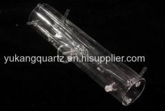 large diameter clear quartz glass tube furnace quartz tube or with ball head