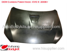 Mitisubishi EVO 10 OEM Full Carbon Fiber Hood Bonnet/CF OEM Hood