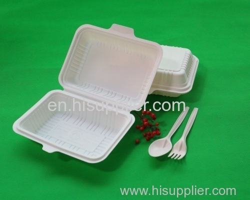 Disposable biodegradable bagasse food box/ bagasse food container