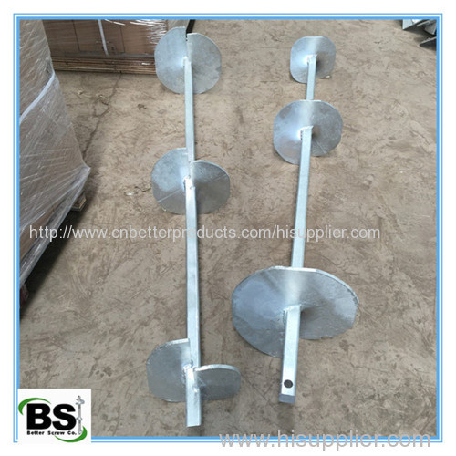 Helical Piles/Pilings/Piers/Screw Anchors Used for Basement Waterproofing
