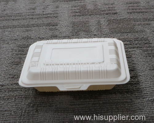 bagasse container/ biodegradable fast food packaging box