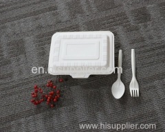 bagasse container/ biodegradable fast food packaging box