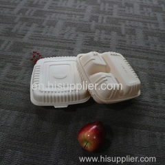 Disposable Bagasse Food Box 3 Compartments/100% Biodegradable Bagasse Dinnerware