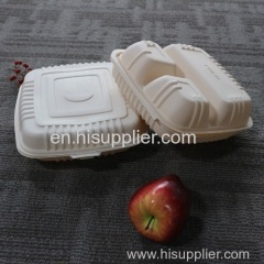 Square Shape 3 Compartments Food Containers/Disposable Lunch Boxes