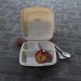 Clamshell Divided Lunch Boxes Disposable/100% Biodegradable Natural Plant Pulp Lunch Boxes