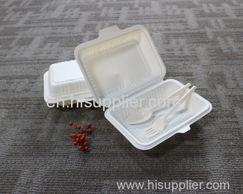 Disposable Square Bento Lunch Box for School/Food Boxes Takeaway
