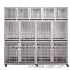 KA-505 Flat Packing Professional Modular Dog Cages With Solid Walls