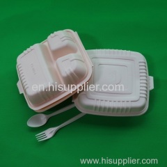 Microwaveable Feature Disposable Food Container with 3 Compartments