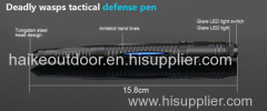 hunting deadly wasps tactical defense tactical pen weapon flashlight