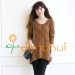 100% cashmere V-neck pullover sweater for women